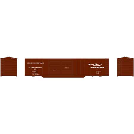 Roundhouse 7380 HO, 50' Double Door Box Car, Illinois Central, IC, 43577 - House of Trains