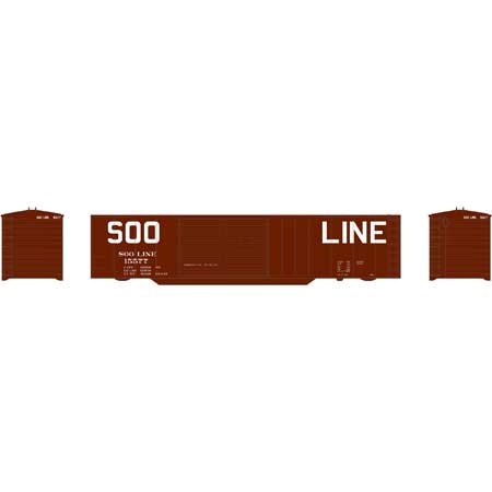 Roundhouse 7392 HO, 50' Double Door Box Car, Soo Line, SOO, 15577 - House of Trains