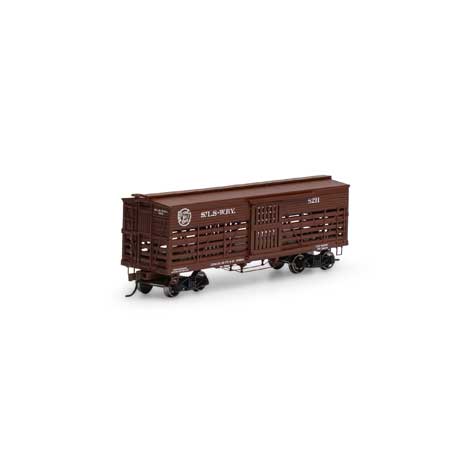 Roundhouse 75282 HO, 36' Stock Car, Cotton Belt, StLS - WRY, 8211 - House of Trains