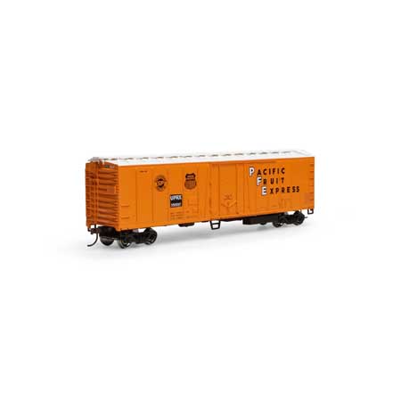 Roundhouse 87998 HO, 50' Exterior Post Mechanical Reefer, UP, Pacific Fruit Express, UPRX, 351597 - House of Trains