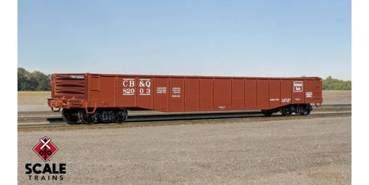 Scale Trains 1185 HO, 52' 6" 70 - Ton Mill Gondola, CBQ, 82003 - House of Trains