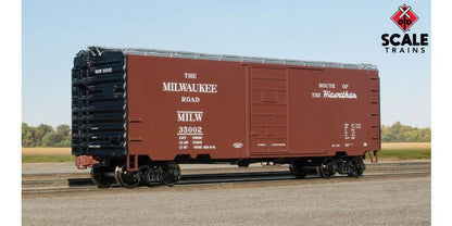 Scale Trains 1235 HO, Kit Classics, P - S 40' Box Car, Milwaukee Road, MILW, 35025 - House of Trains