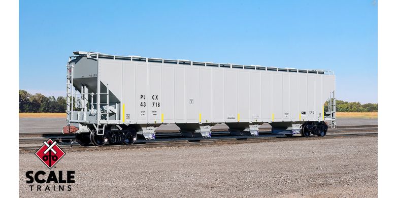 Scale Trains 33687 HO, Rivet Counter, PS-2 5820cf Covered Hopper, Pullman Leasing, PLCX, 43786 - House of Trains