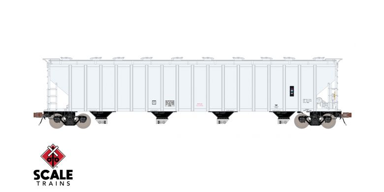 Scale Trains 33694 HO, Rivet Counter, PS - 2 5820cf Covered Hopper, Data Only, Peaked Roof - House of Trains