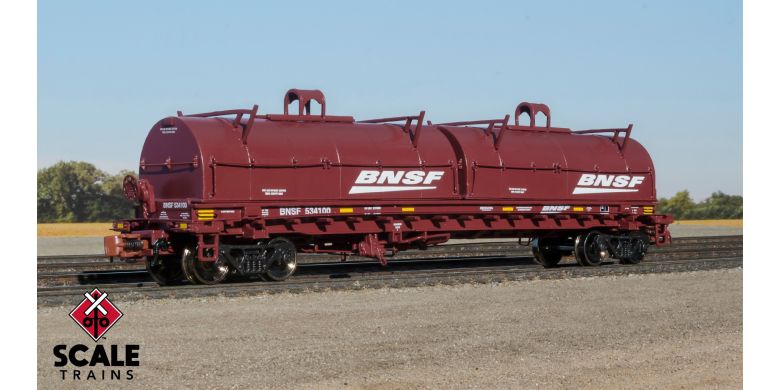 Scale Trains 38638 N, Trinity 48' 2 - Hood Coil Steel Car, BNSF 534106 - House of Trains