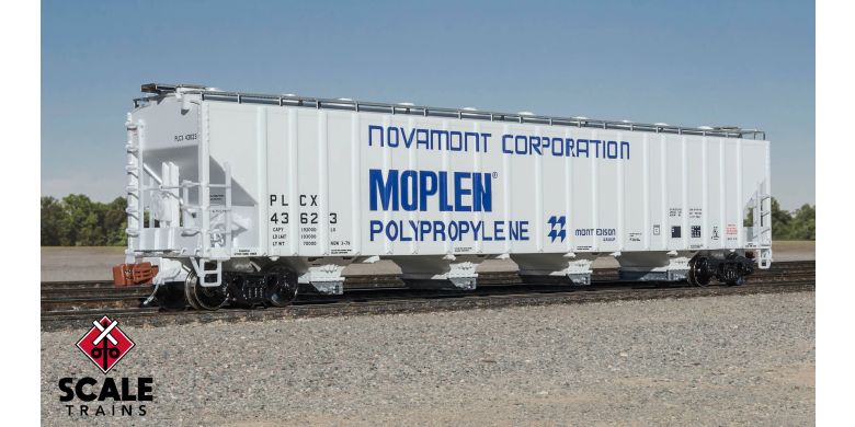 Scale Trains 39334 N, PS 5820 Covered Hopper, PLCX, 43673 - House of Trains