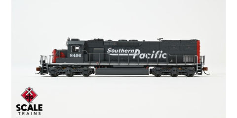 Scale Trains 39611 N, Rivet Counter, ESU LokSound DCC and Sound, EMD SD40T - 2, Southern Pacific, Speed Lettering, Ditch Lights, SP, 8496 - House of Trains