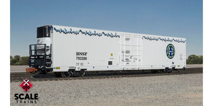 Scale Trains 39776 N, Trinity 82' Reefer, No Sound, BNSF, 793286 - House of Trains