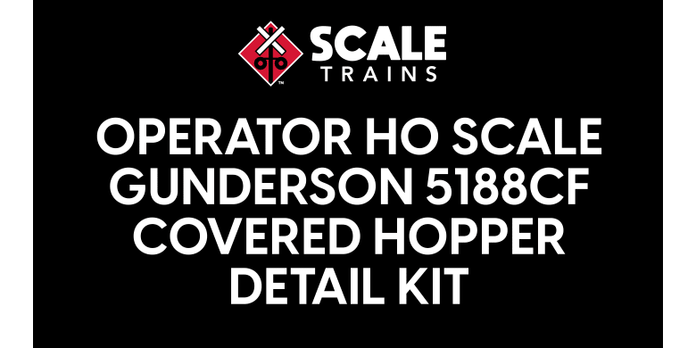Scale Trains 80521 HO, Operator Gunderson 5188cf Covered Hopper, Upgrade Kit Detail Parts - House of Trains