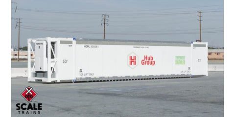 Scale Trains SXT11706 HO, 53' Container, 3 Pack, Hub Group - House of Trains