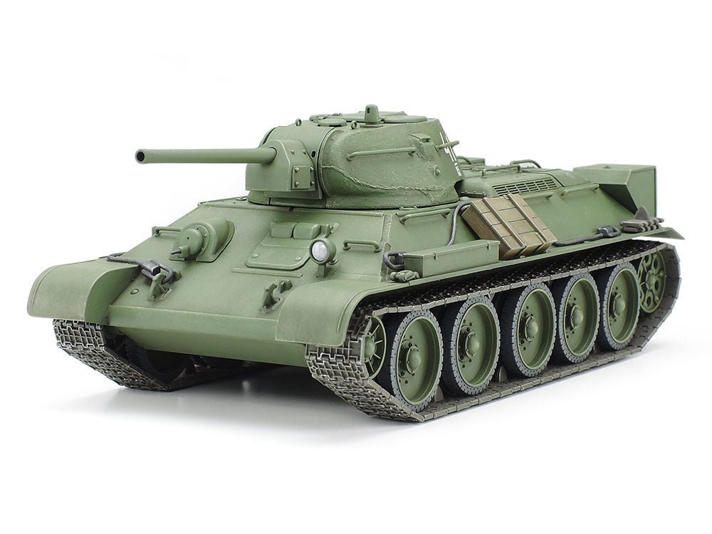 Tamiya 32515, 1/48, Russia, T34/76 Tank, Model 1941, Cast Turret, Plastic Model Kit - House of Trains