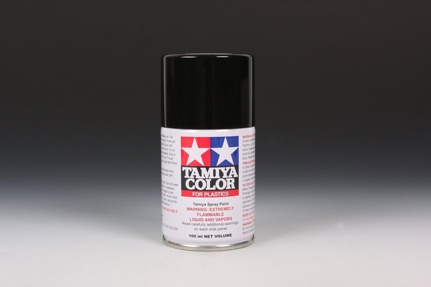 Tamiya 85006 TS-6 Matte Black Spray Paint, 3.4 ounce - House of Trains