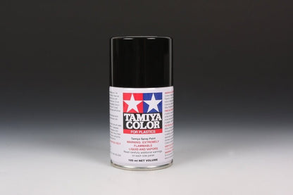 Tamiya 85006 TS-6 Matte Black Spray Paint, 3.4 ounce - House of Trains