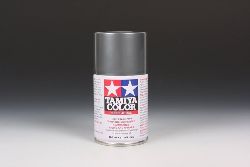 Tamiya 85042 TS-42 Semi Gloss Light Gun Metal Spray Paint, 3.4 ounce - House of Trains