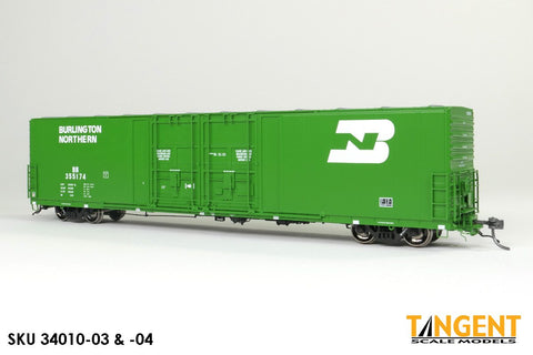 Tangent 34010 - 03 HO, 5880cf 60' Box Car, BN, 355174 - House of Trains