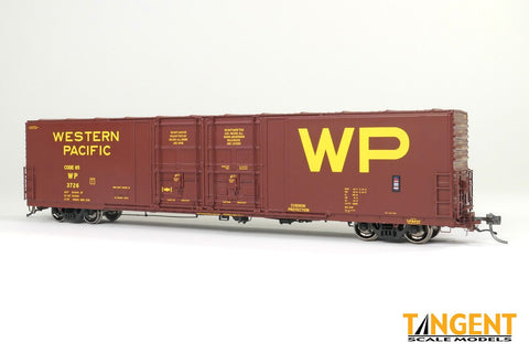 Tangent 34013 - 03 HO, 5880cf 60' Box Car, WP, 3728 - House of Trains