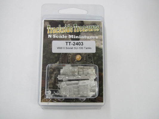 Trackside Treasures TT - 2403 N World War II Soviet SU - 100 Tank, Cast Lead Vehicle Kit - House of Trains