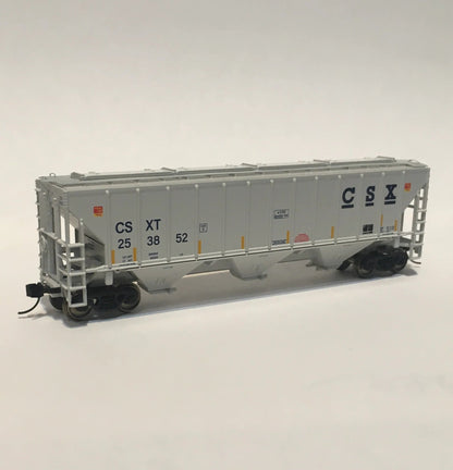 Trainworx 24424 - 01 N, PS2CD 4427 Covered Hopper, CSX, CSXT, 253852 - House of Trains