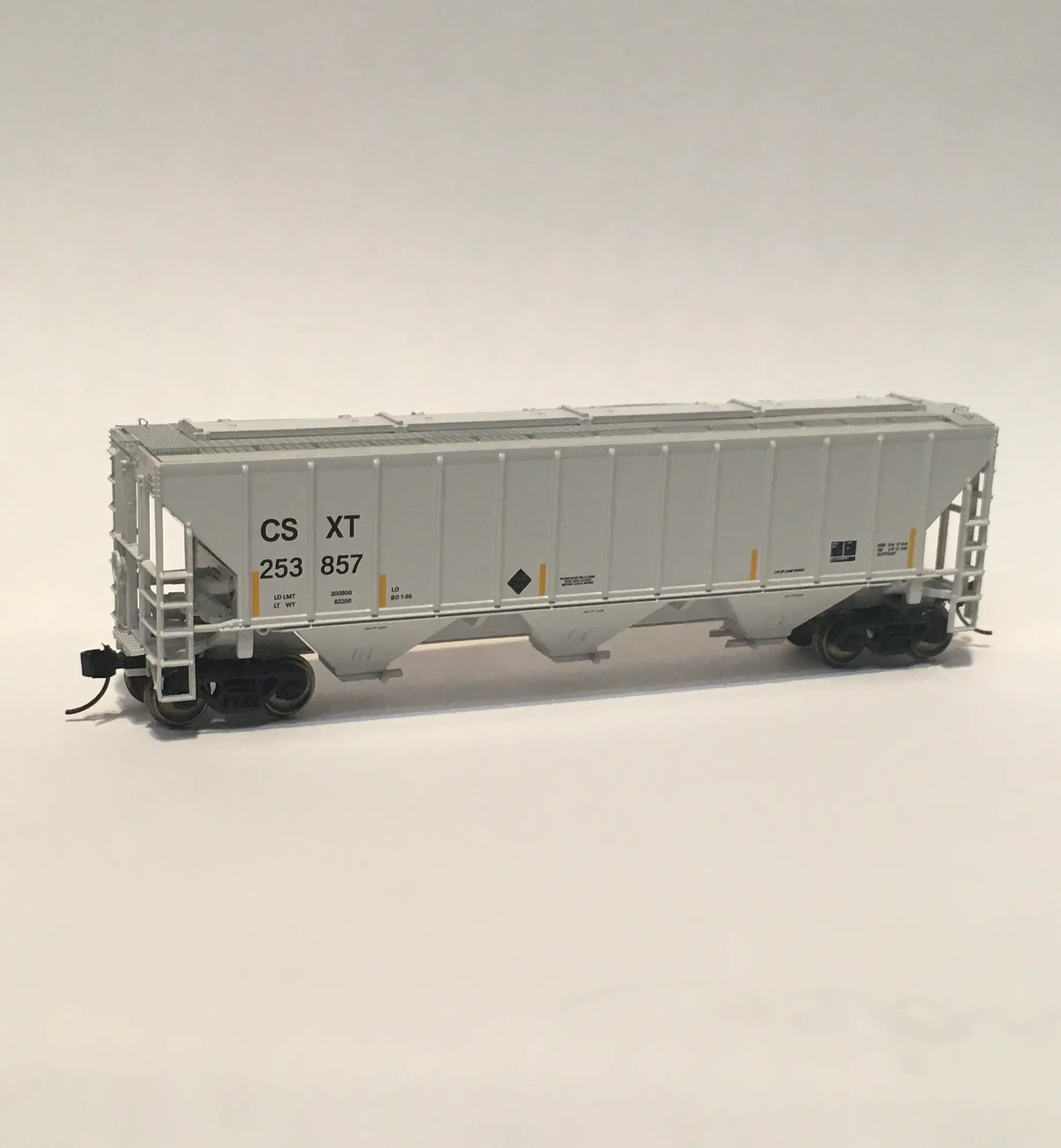 Trainworx 24424 - 02 N, PS2CD 4427 Covered Hopper, CSX, CSXT, 253857 - House of Trains
