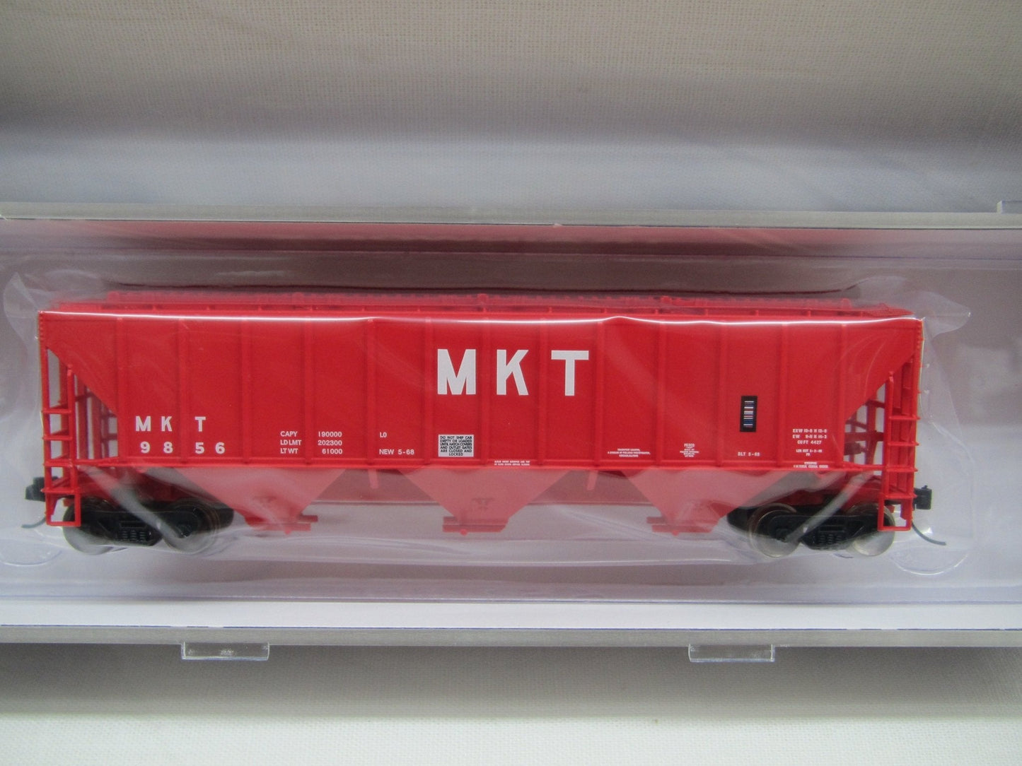Trainworx 24472 - 02 N, PS2CD 4427 Covered Hopper, Missouri Kansas Texas, MKT, 9727 - House of Trains