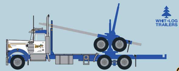 Trainworx 59002 N, Kenworth W900, Legends of the Road, Gene Whitaker, White - House of Trains