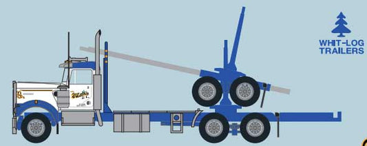 Trainworx 59002 N, Kenworth W900, Legends of the Road, Gene Whitaker, White - House of Trains