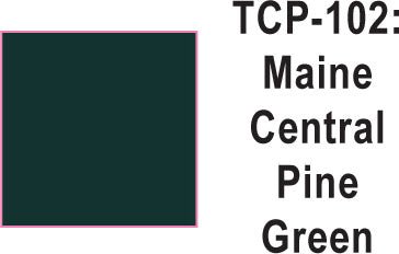 Tru Color TCP - 102 Maine Central Pine Green Paint 1 ounce - House of Trains