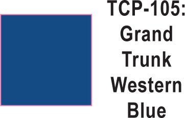 Tru Color TCP - 105 Grand Trunk Western Blue Paint 1 ounce - House of Trains
