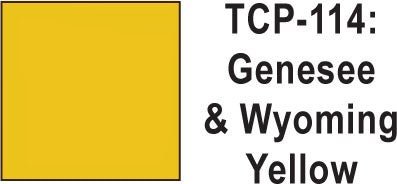 Tru Color TCP - 114 Genesee and Wyoming Yellow Paint 1 ounce - House of Trains