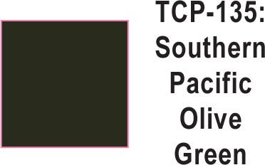 Tru Color TCP - 135 Southern Pacific Dark Olive Green Paint 1 ounce - House of Trains