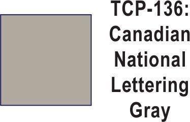 Tru Color TCP - 136 Canadian National Lettering Gray, Paint (1 Ounce) - House of Trains