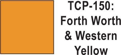 Tru Color TCP - 150 Fort Worth and Western Yellow 1 ounce - House of Trains