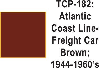 Tru Color TCP - 182 Atlantic Coast Line 1944 - 60s Freight Car Brown Paint 1 ounce - House of Trains