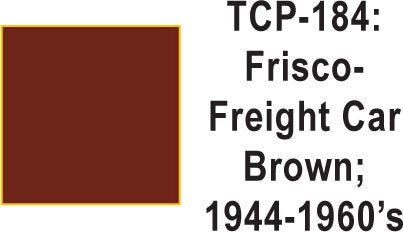 Tru Color TCP - 184 Frisco 1944 - 60s Freight Car Brown Paint 1 ounce - House of Trains