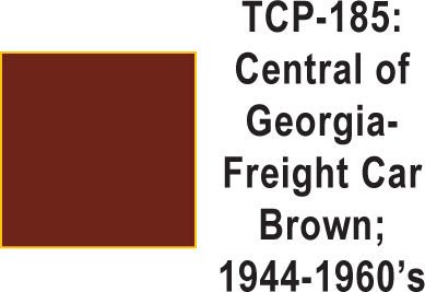 Tru Color TCP - 185 Central Railway of Georgia 1944 - 60s Freight Car Brown Paint 1 ounce - House of Trains