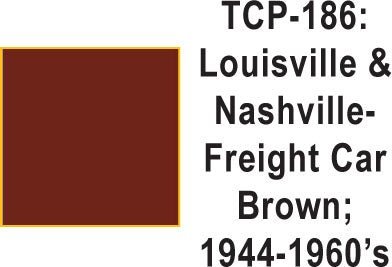 Tru Color TCP - 186 Louisville and Nashville 1944 - 60s Freight Car Brown Paint 1 ounce - House of Trains