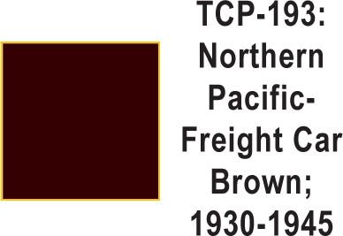 Tru Color TCP - 193 Northern Pacific 1930 - 45 Freight Car Brown Paint 1 ounce - House of Trains
