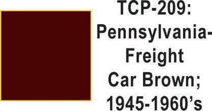 Tru Color TCP-209 Pennsylvania Railroad 1945-60's Freight Car Brown Paint 1 ounce - House of Trains