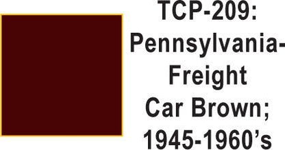 Tru Color TCP - 209 Pennsylvania Railroad 1945 - 60's Freight Car Brown Paint 1 ounce - House of Trains