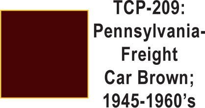 Tru Color TCP - 209 Pennsylvania Railroad 1945 - 60's Freight Car Brown Paint 1 ounce - House of Trains
