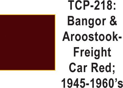 Tru Color TCP - 218 Bangor and Aroostook Freight Car Red 1 Fluid Ounce - House of Trains