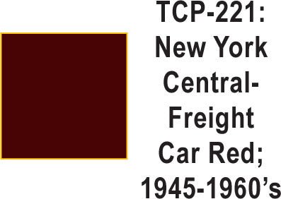 Tru Color TCP - 221 New York Central 1945 - 60's Freight Car Red 1 Fluid Ounce - House of Trains
