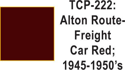 Tru - Color TCP - 222 Alton 1945 - 60's Freight Car Red 1 fluid Ounce - House of Trains