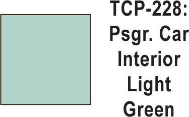 Tru Color TCP - 228 Passenger Car Interior Light Green Paint 1 ounce - House of Trains