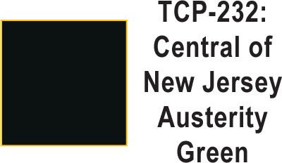 Tru Color TCP - 232 Central of New Jersey, Austerity Green Paint 1 ounce - House of Trains
