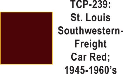 Tru Color TCP - 239 Cotton Belt 1945 - 60’s Freight Car Red 1 ounce - House of Trains