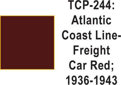 Tru Color TCP - 244 Atlantic Coast Line 1935 - 50’s Freight Car Red 1 ounce - House of Trains
