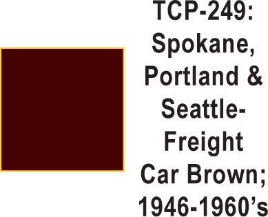 Tru Color TCP - 249 Spokane Portland and Seattle Freight Car Brown 1 Fluid Ounce - House of Trains