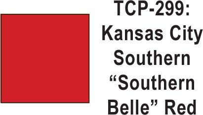 Tru Color TCP - 299 Kansas City Southern Southern Belle Red 1 ounce - House of Trains