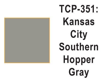 Tru Color TCP - 351 Kansas City Southern, Hopper Gray, Paint 1 ounce - House of Trains